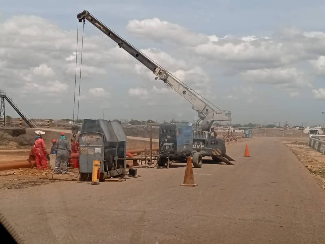 Montaje de tubería en campo